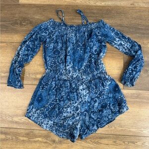 Tucker + Tate Off Shoulder Romper - size Large (10/12) girls